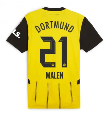 Borussia Dortmund Donyell Malen #21 Hjemmebanetrøje 2024-25 Kort ærmer